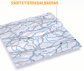 3d view of Saint-Étienne-dʼAlbagnan