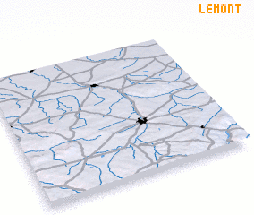 3d view of Le Mont