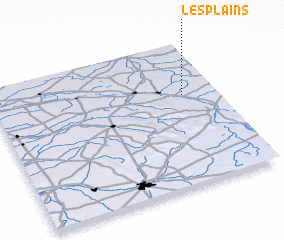 3d view of Les Plains