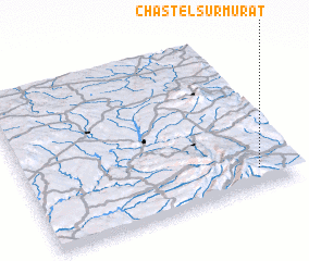 3d view of Chastel-sur-Murat