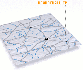 3d view of Beaune dʼAllier