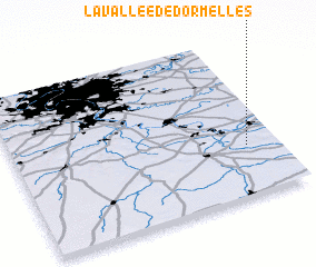 3d view of La Vallée de Dormelles