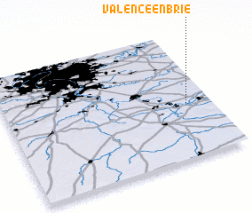 3d view of Valence-en-Brie