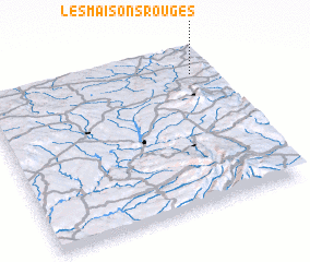 3d view of Les Maisons Rouges