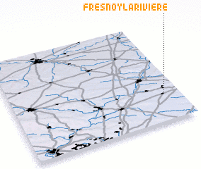 3d view of Fresnoy-la-Rivière