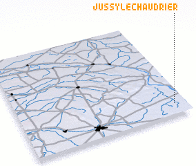 3d view of Jussy-le-Chaudrier