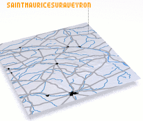 3d view of Saint-Maurice-sur-Aveyron