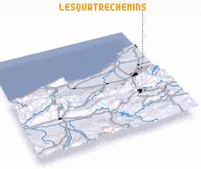 3d view of Les Quatre Chemins