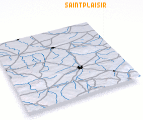 3d view of Saint-Plaisir