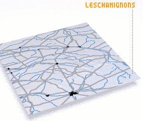 3d view of Les Chamignons