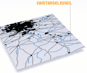 3d view of Saint-Ange-le-Vieil