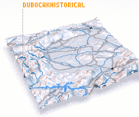 3d view of Dubočak [historical]