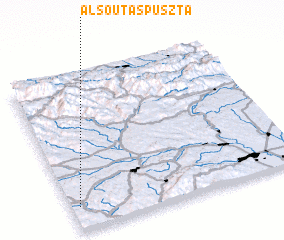 3d view of Alsóutaspuszta