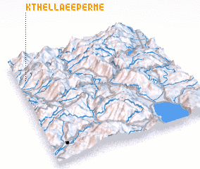 3d view of Kthella e Epërme