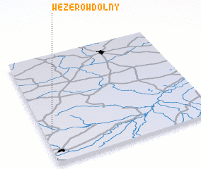 3d view of Wężerów Dolny