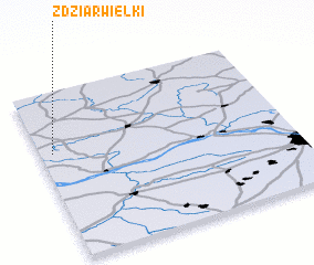 3d view of Zdziar Wielki