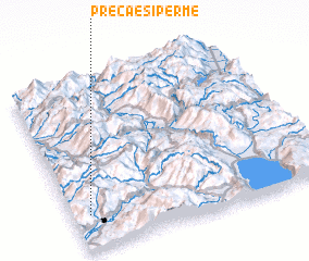 3d view of Preça e Sipërme