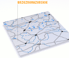 3d view of Brzeźno Mazurskie