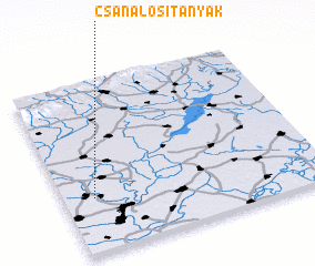 3d view of Csanálositanyák