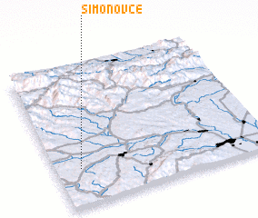 3d view of Šimonovce