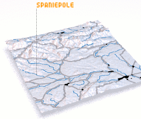 3d view of Španie Pole