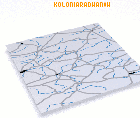 3d view of Kolonia Radwanów