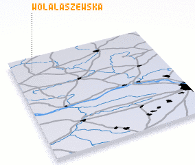 3d view of Wola Łaszewska