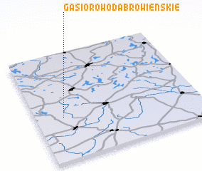 3d view of Gąsiorowo Dąbrówieńskie