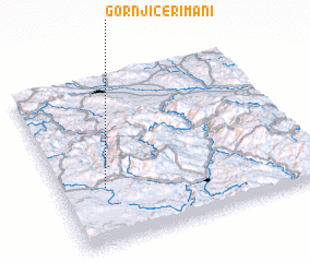 3d view of Gornji Ćerimani