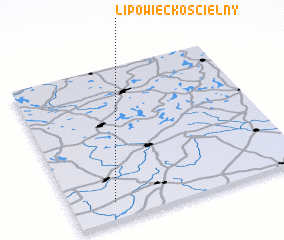 3d view of Lipowiec Kościelny