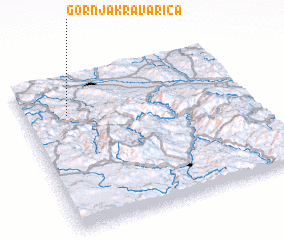 3d view of Gornja Kravarica