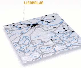 3d view of Liso Polje