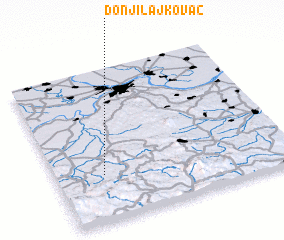 3d view of Donji Lajkovac