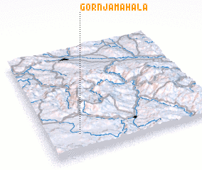 3d view of Gornja Mahala