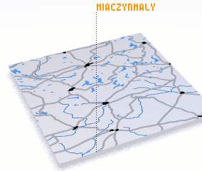 3d view of Miączyn Mały