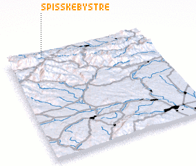 3d view of Spišské Bystré