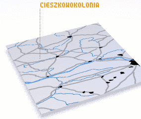 3d view of Cieszkowo Kolonia