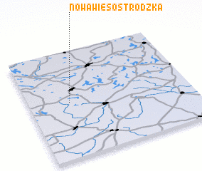 3d view of Nowa Wieś Ostródzka