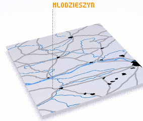 3d view of Młodzieszyn