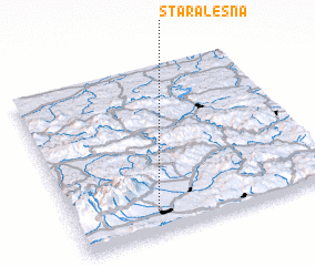 3d view of Stará Lesná