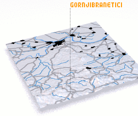 3d view of Gornji Branetići