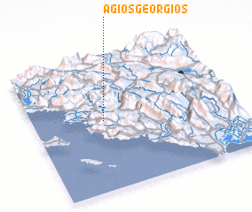 3d view of Ágios Geórgios