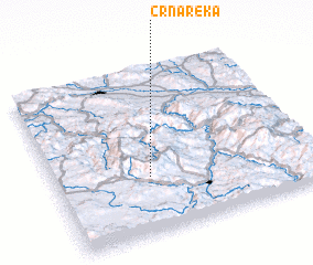 3d view of Crna Reka