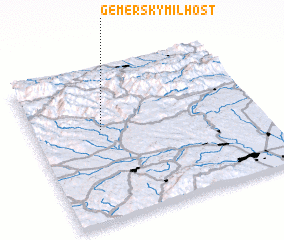 3d view of Gemerský Milhosť