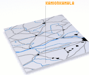 3d view of Kamionka Mała