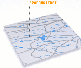 3d view of Brännvattnet