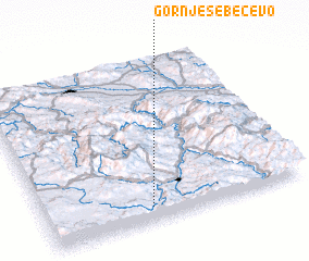 3d view of Gornje Sebečevo