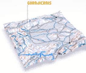 3d view of Gornji Crniš