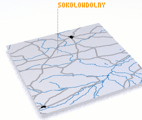 3d view of Sokołów Dolny