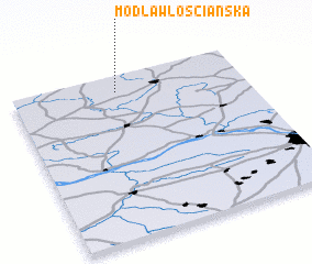 3d view of Modła Włościańska